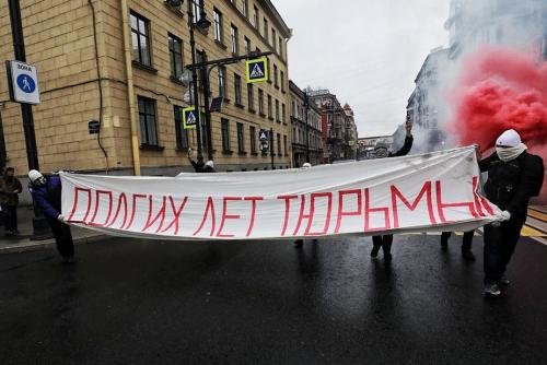 Акция ко дню рождения Путина в Санкт-Петербурге, 7 октября 2018 1